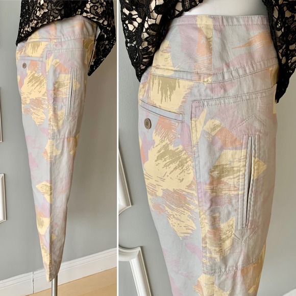 Isabel Marant Etoile Raluni High Rise Cropped Pants in Chalk Size Medium - Picture 6 of 12